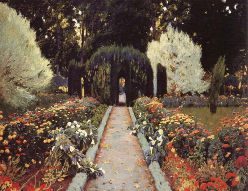 Prats, Santiago Rusinol A Garden in Aranjuez china oil painting image